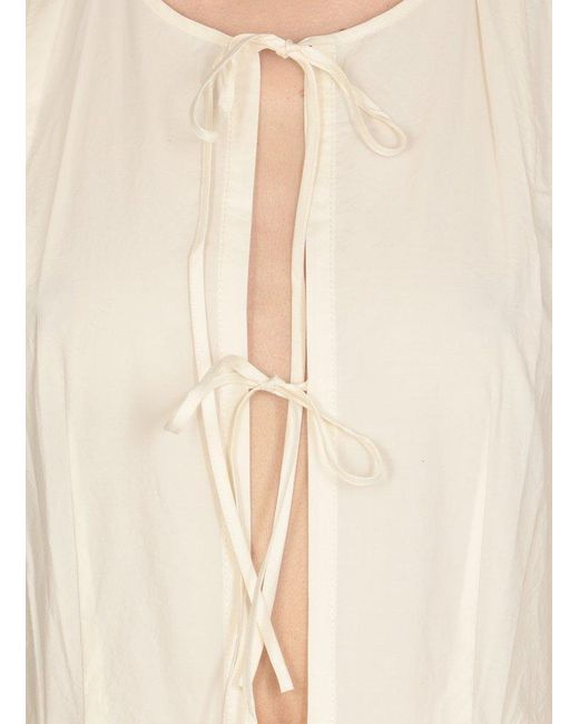 Uma Wang Natural Air Sleeveless Midi Dress