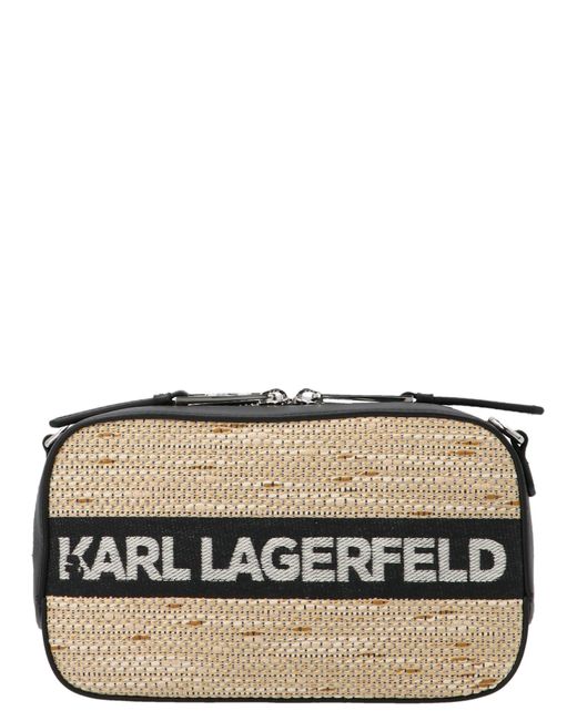 Karl Lagerfeld Cotton K/skuare Camera Bag in Black - Lyst
