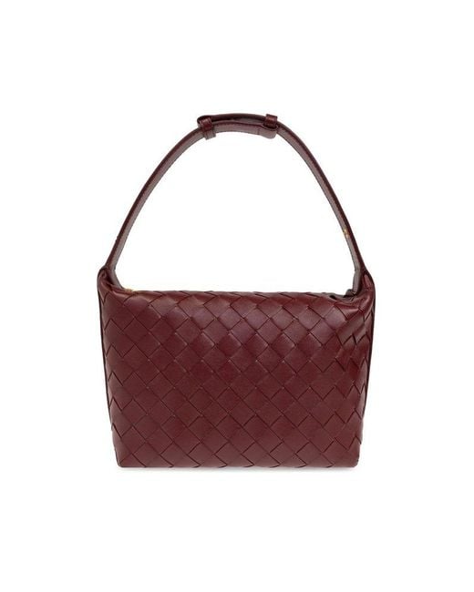 Bottega Veneta Purple Leather Shoulder Bag 'wallace Mini',