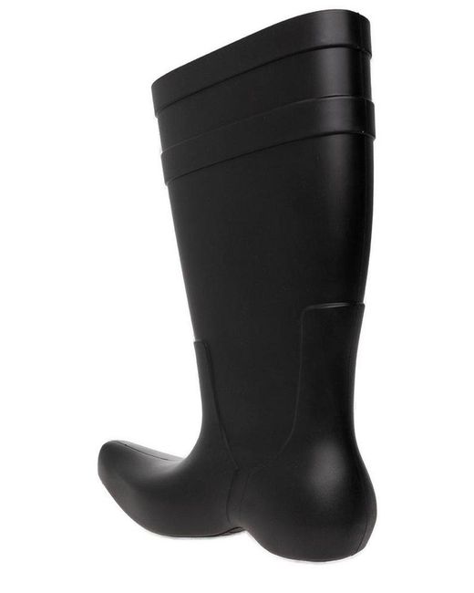 Balenciaga Black Excavator Rubber Rain Boots for men