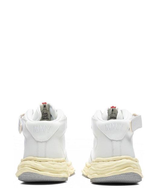 Maison Mihara Yasuhiro White Wayne Vintage Lace-Up Sneakers