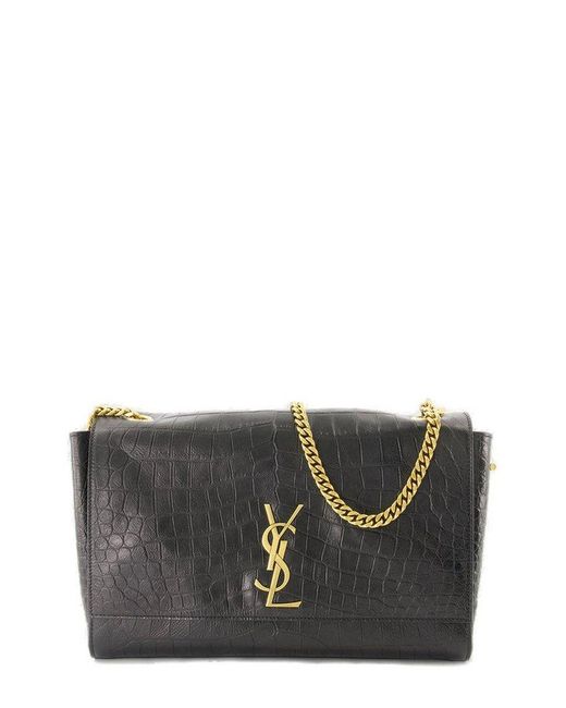 Saint Laurent Black Kate Medium Shoulder Bag