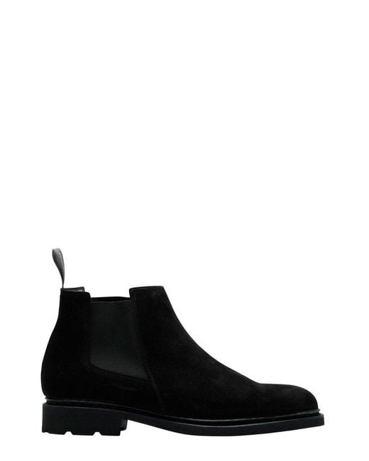Paraboot Black Chamfort Pointed Toe Boots for men