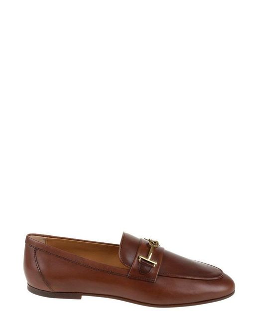 Tod's Brown Double-t Loafers