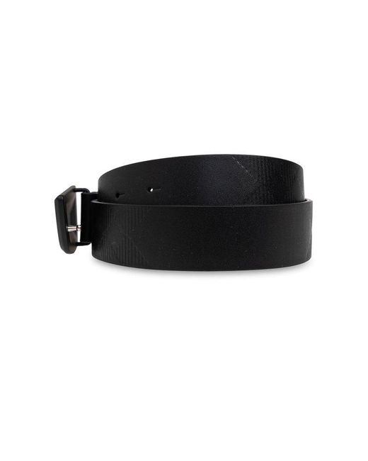 Burberry Black Shield Plaque Belt for men