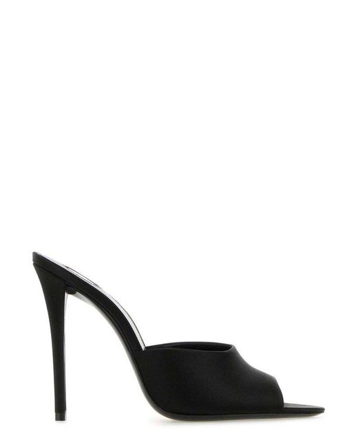 Open toe stiletto mules sale