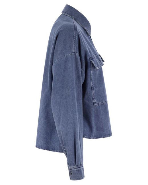 Weekend by Maxmara Blue Zemira Boxy Shirt