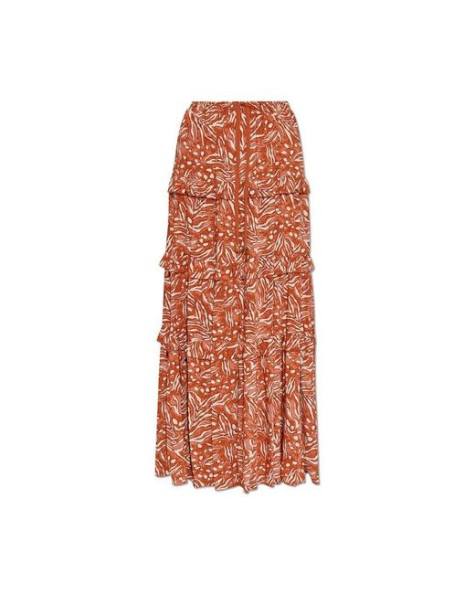Diane von Furstenberg Orange Skirt `Kya`