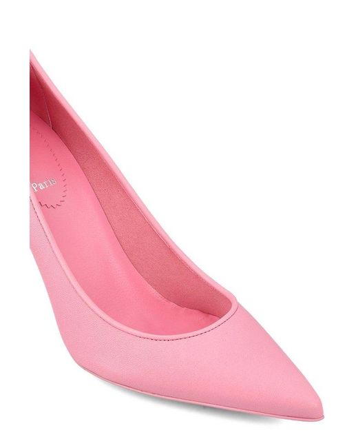 Christian Louboutin Pink Pointed-toe Pumps