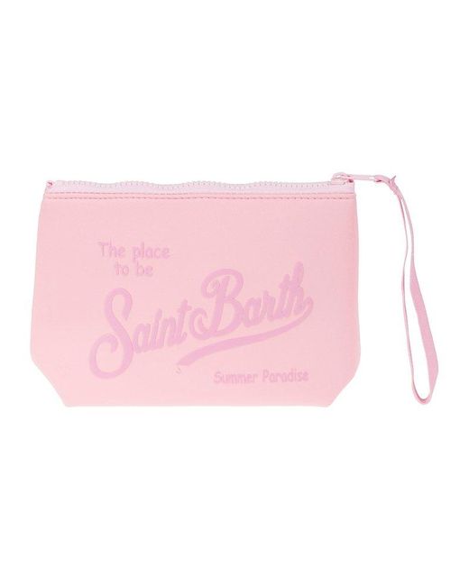 Mc2 Saint Barth Pink Wristlet Clutch