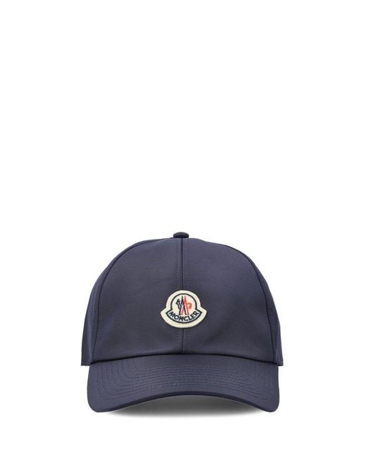 Moncler Blue Logo Patch Baseball Cap