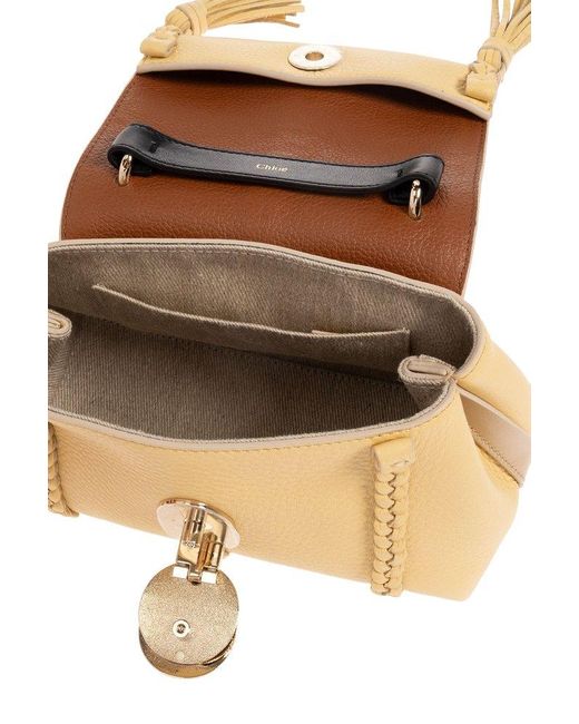 Chloé Metallic 'penelope Mini' Shoulder Bag,