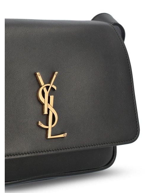 Saint Laurent Black Niki Logo Plaque Satchel Bag
