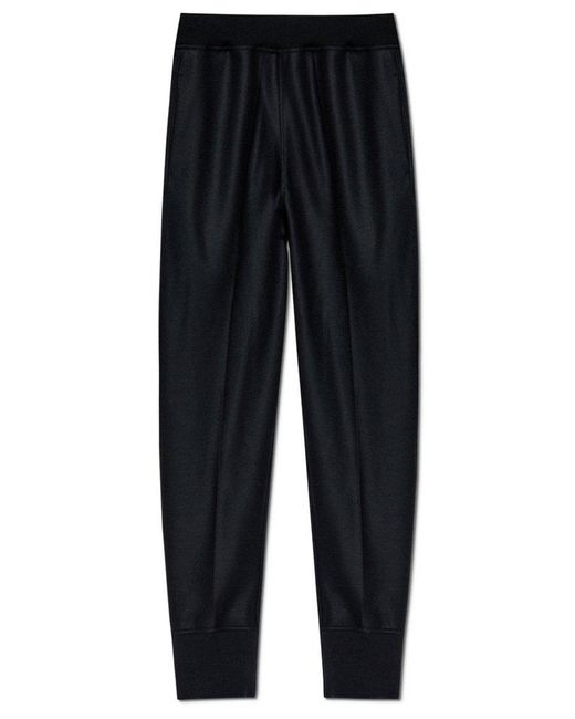 Jil Sander Black Tapered Pocketed Track Pants for men