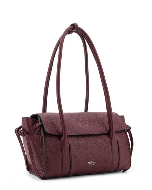 Mulberry Purple Mini Soft Bayswater Shoulder Bag