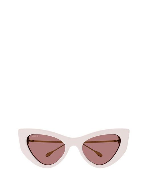 Gucci Pink Cat-eye Frame Sunglasses