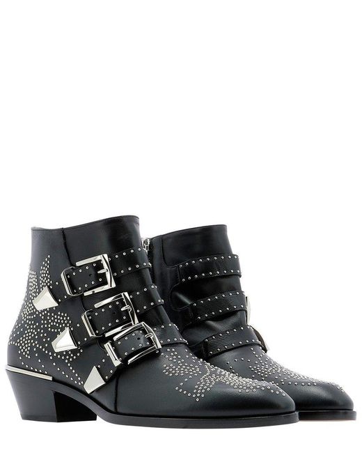 Chloé Black Susanna Embellished Boots