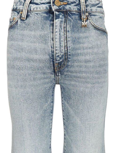 Amiri Blue Ma Logo Patch Flared Jeans