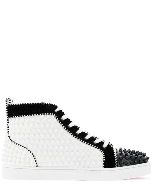 Christian Louboutin White Louis Spikes 2 Sneakers for men