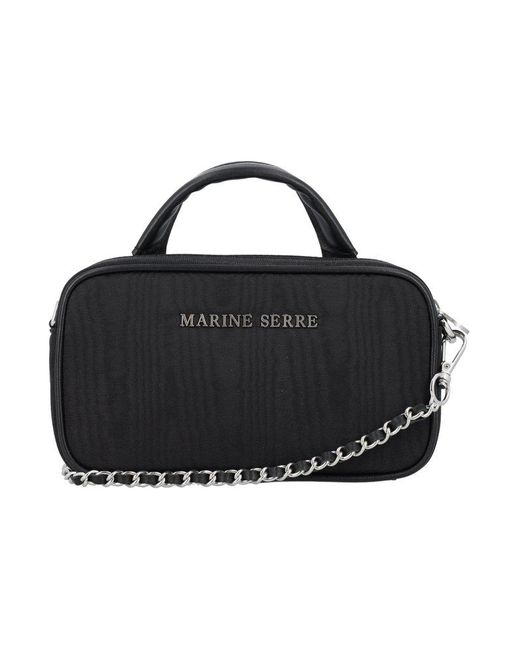 Marine Serre Synthetic Moire Mini Madame Bag in Black - Save 16% | Lyst