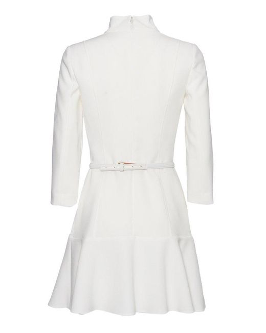 Elisabetta Franchi White Short Dress