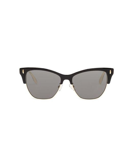 Tory Burch Gray 'miller Clubmaster' Sunglasses,