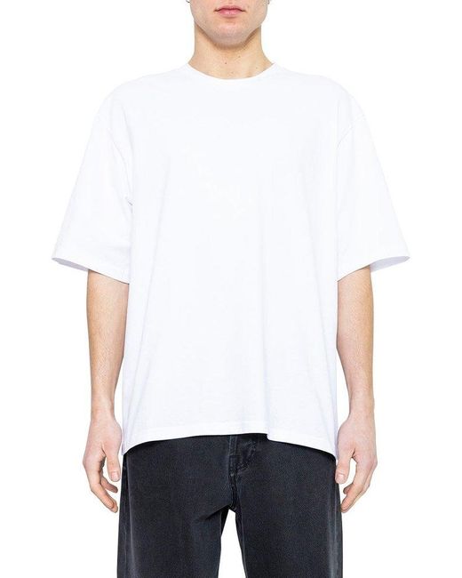 Isabel Marant White Short-sleeved Crewneck T-shirt for men