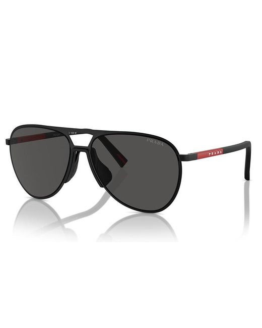 Prada Black Aviator Sunglasses for men