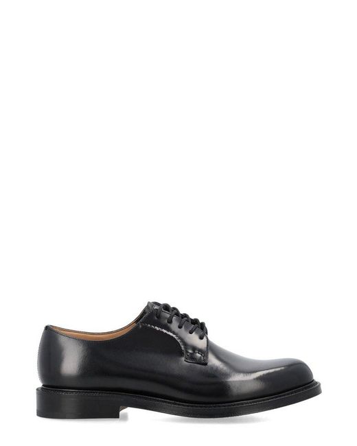 Church's Black Shannon Almond-toe Lace-up Shoes for men