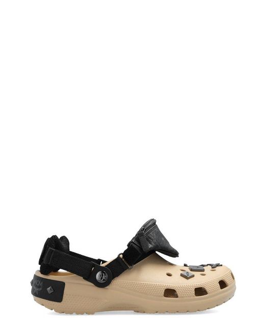 MCM Black X Crocs Belt Bag Detailed Sandals for men