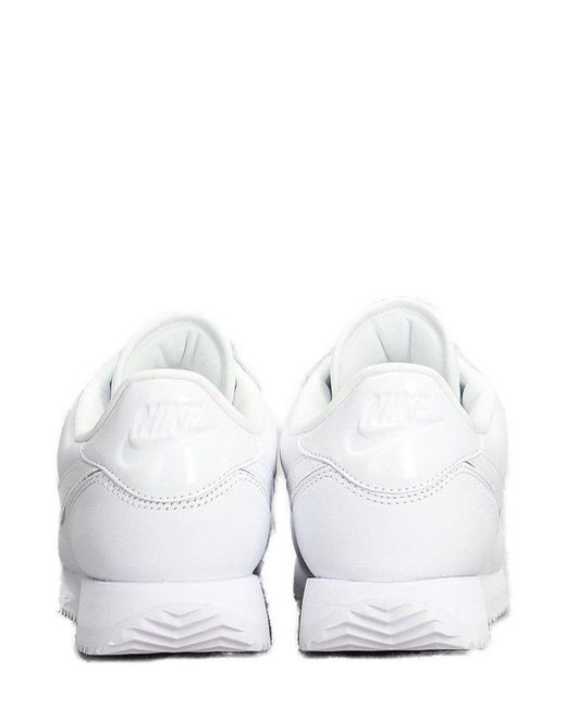 Nike White Cortez 23 Premium Lace-Up Sneakers