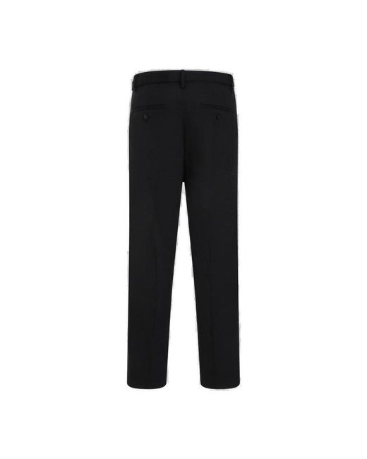 Sacai Black Straight Trousers for men
