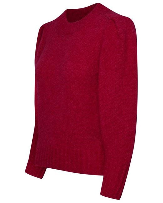 Isabel Marant Red Emma Fuchsia Mohair Sweater