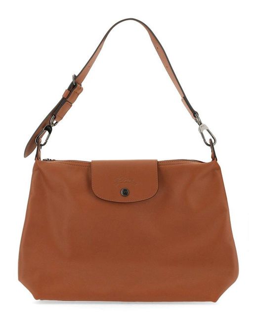 Longchamp Brown Le Pliage Xtra Medium Hobo Bag