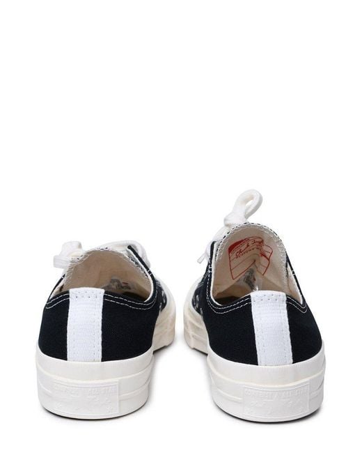 COMME DES GARÇONS PLAY White Heart Printed Low-top Sneakers