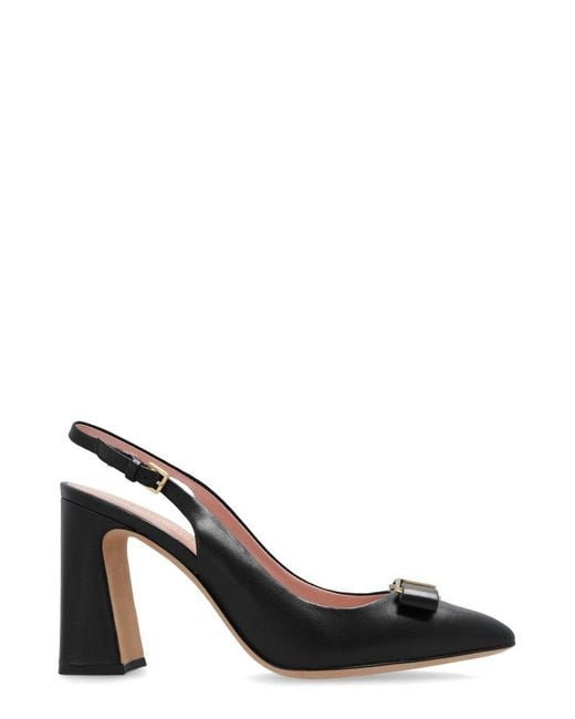 Kate Spade Black Bow Detail Slingback Pumps