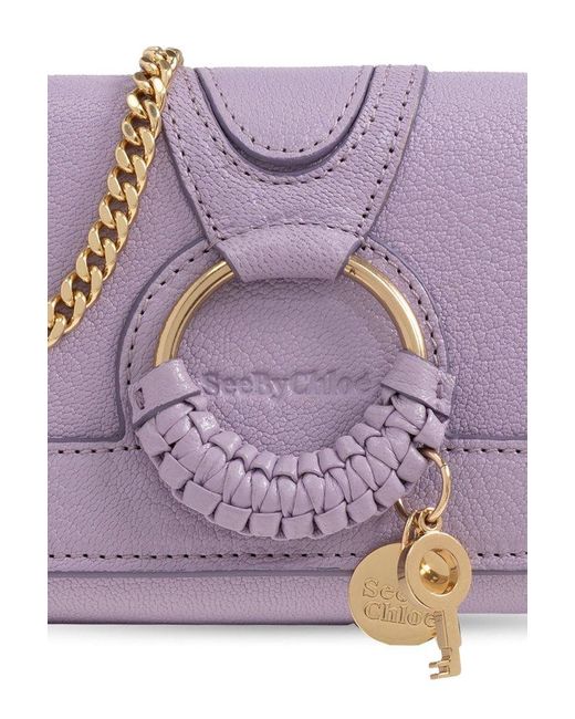 See By Chloé Purple 'hana' Wallet On Chain,