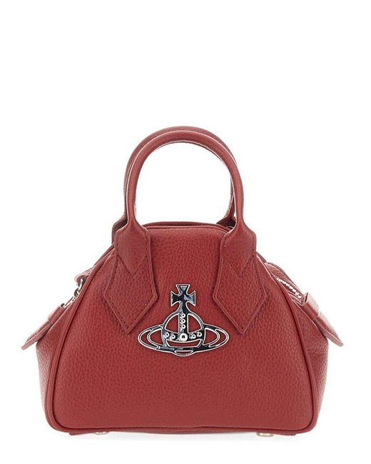 Vivienne Westwood Red Yasmin Orb Plaque Mini Shoulder Bag
