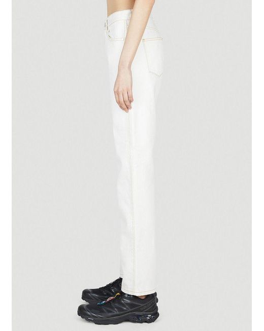 Moncler White Classic Jeans