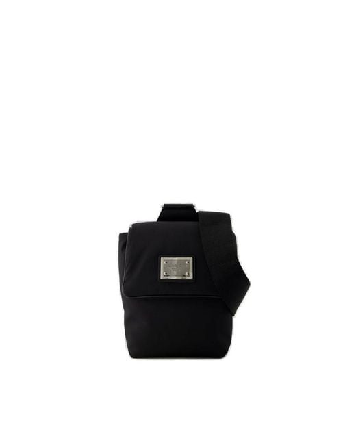 Dolce Gabbana Logo Tag Mini Backpack in Black for Men Lyst