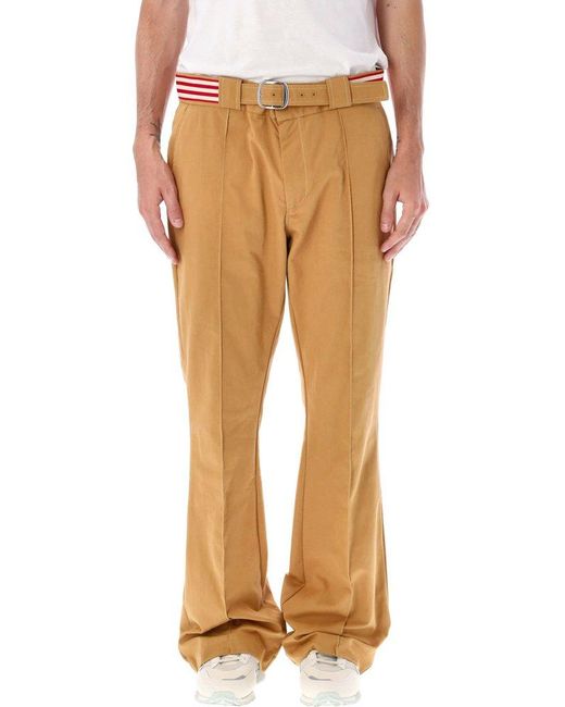 Adidas by Wales Bonner Brown Belted Straight Leg Trousers for men