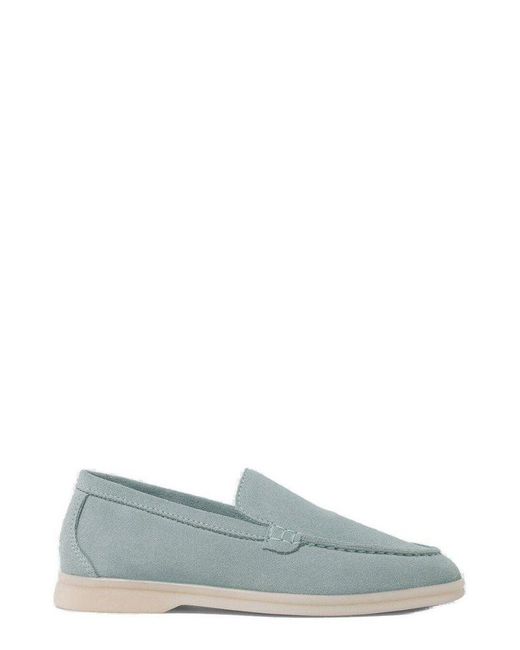 Scarosso Green Ludovico Round-Toe Loafers for men