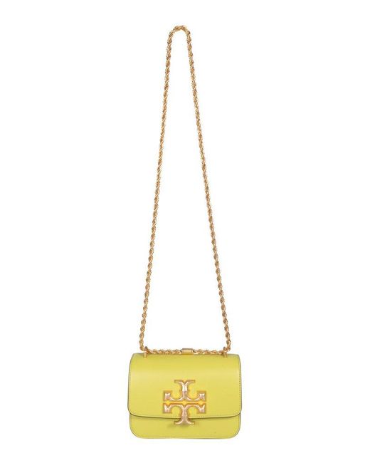 Tory Burch Leather Eleanor Small Convertible Shoulder Bag in Yellow - Lyst