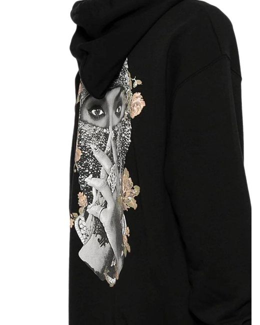 Ih Nom Uh Nit Black Graphic Hoodie Sweater for men