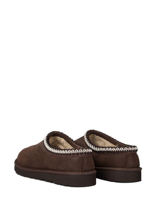 Ugg Brown Tasman Distressed Slip-On Slippers for men