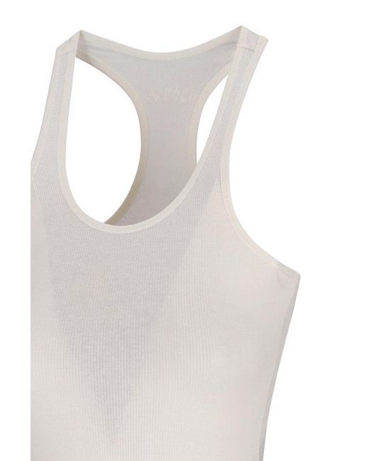 Isabel Marant White Tenesy Sleeveless Ribbed Tank Top
