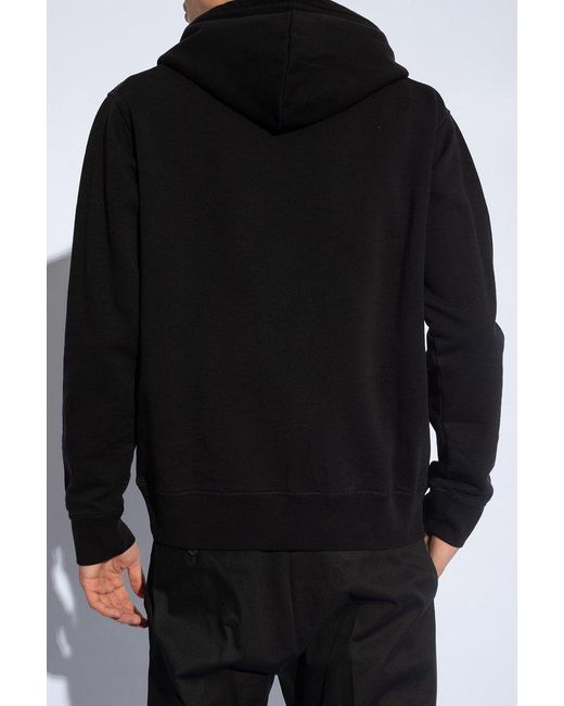 DSquared² Black Hoodie With Logo for men