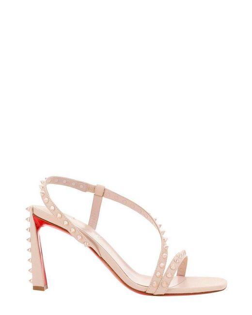 Sandalias Christian Louboutin Epic Rose Mujer Negras De Tacón Fino
