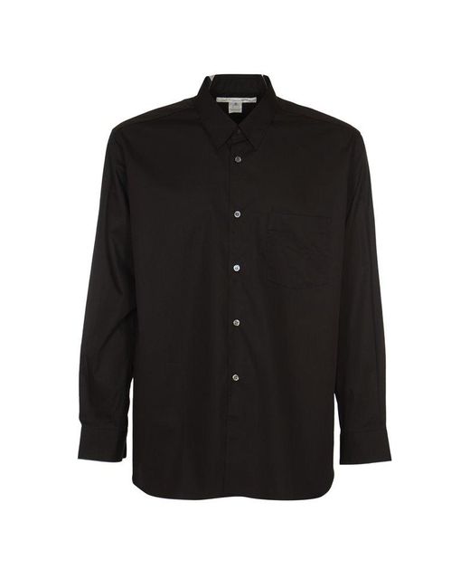 Comme des Garçons Black Long-Sleeved Shirt for men