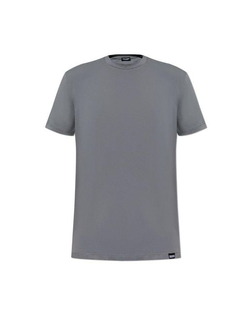 DSquared² Gray Underwear Collection Crewneck T-shirt for men